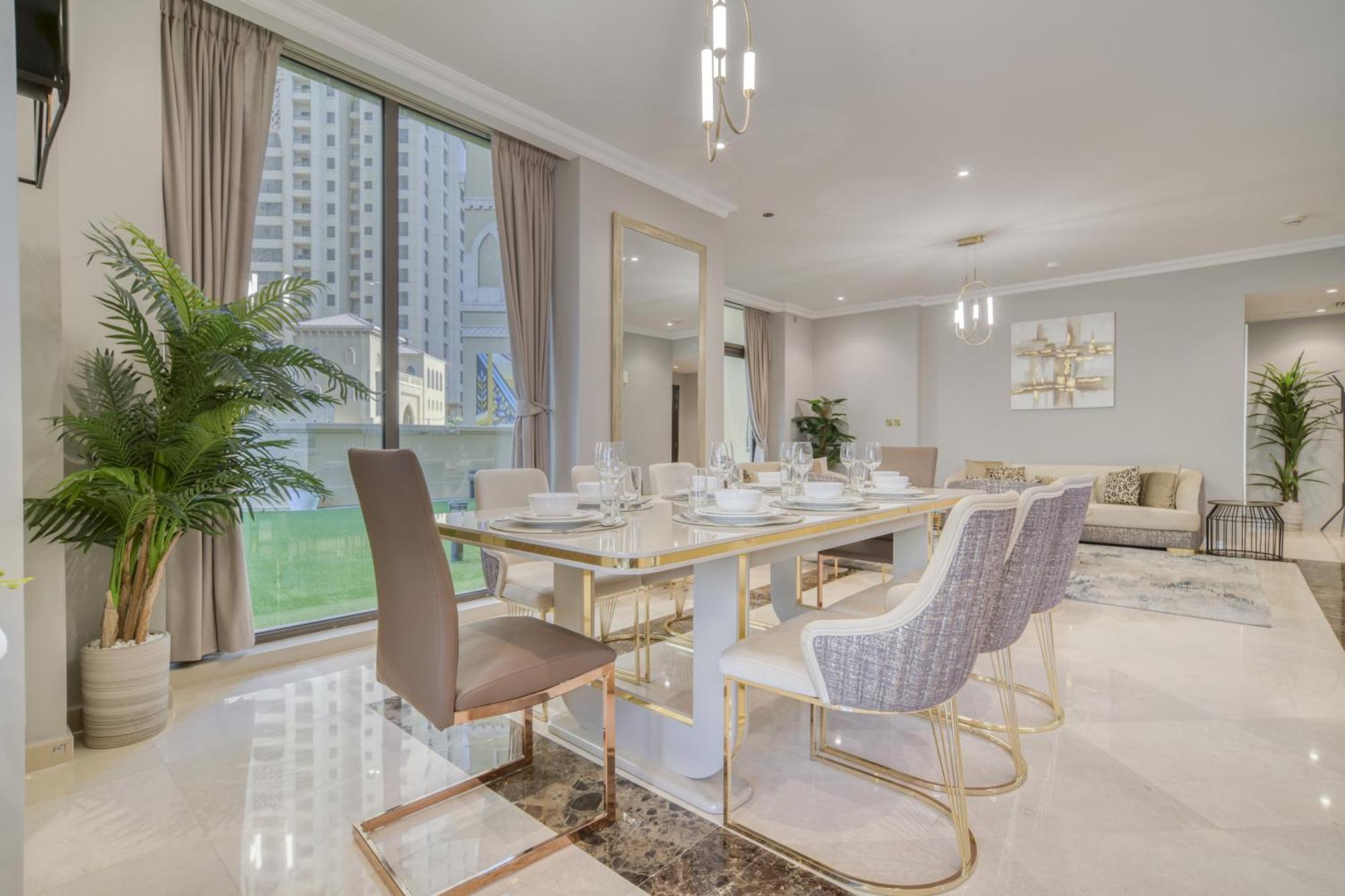 Luxurious 4 Bedroom Duplex With Terrace & Sea View Dubai Eksteriør billede
