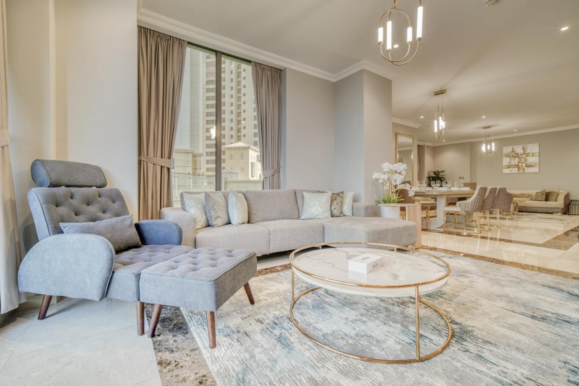 Luxurious 4 Bedroom Duplex With Terrace & Sea View Dubai Eksteriør billede